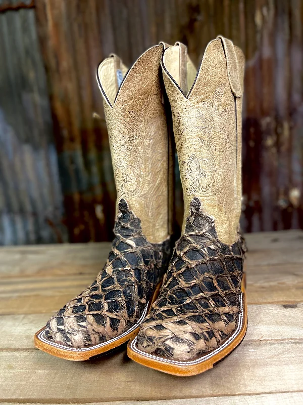 Men's cowboy boots with a suede shaftAnderson Bean Brazilian Brown Big Bass Western Boot Men's cowboy boots with a suede shaftAnderson Bean Brazilian Brown Big Bass Western Boot