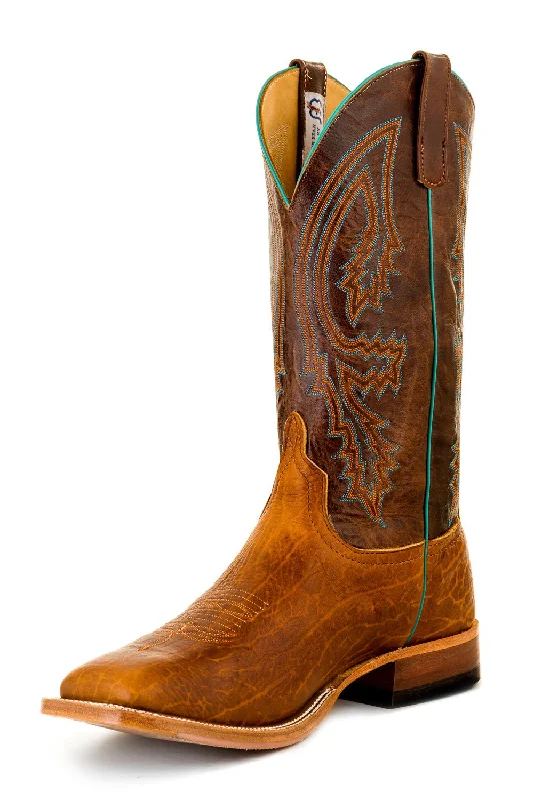 Men's cowboy boots with a scalloped edgeAnderson Bean Mens Tobacco Yeti Brass Leather Cowboy Boots Men's cowboy boots with a scalloped edgeAnderson Bean Mens Tobacco Yeti Brass Leather Cowboy Boots