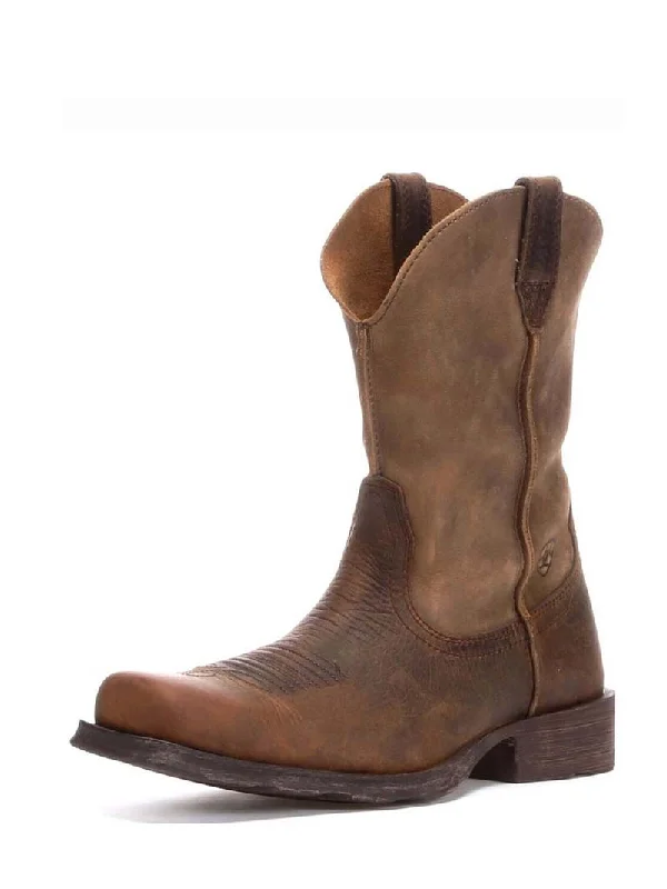 Men's cowboy boots with a tooled leather designAriat 10002317 Mens Rambler Boot Earth Brown Bomber Men's cowboy boots with a tooled leather designAriat 10002317 Mens Rambler Boot Earth Brown Bomber