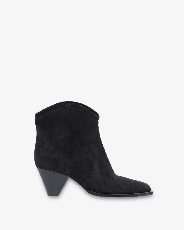 Men's ankle boots in a trendy burgundy colorDARIZO BOOTS