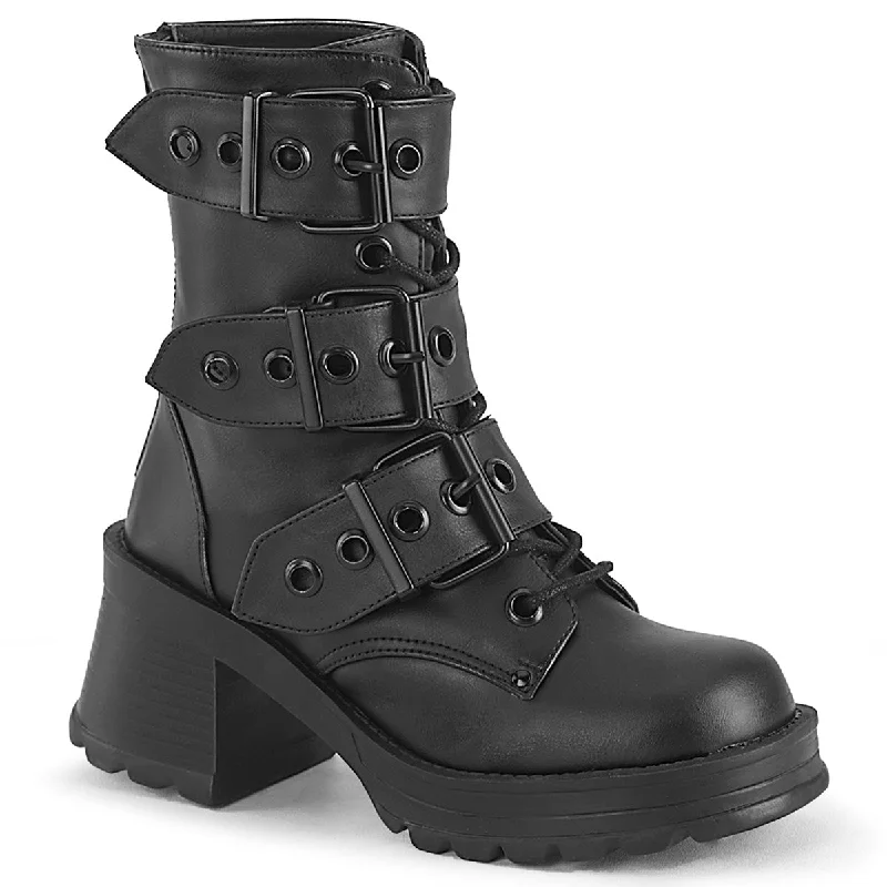 Lace - up men's ankle boots with a distressed finishBratty-118