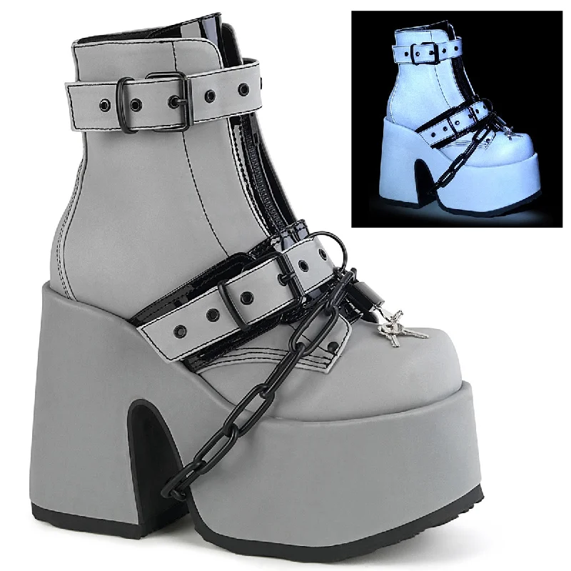 Men's ankle boots with a chunky sole for urban styleCamel-205
