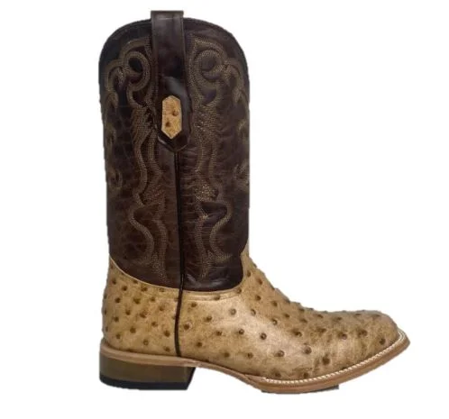 Men's cowboy boots with a rubber sole for tractionCowtown Orix Ostrich Western Boot