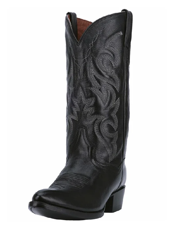 Men's cowboy boots with a snake - skin textureDan Post DP2110J Mens Milwaukee J-Toe Western Boot Black Men's cowboy boots with a snake - skin textureDan Post DP2110J Mens Milwaukee J-Toe Western Boot Black