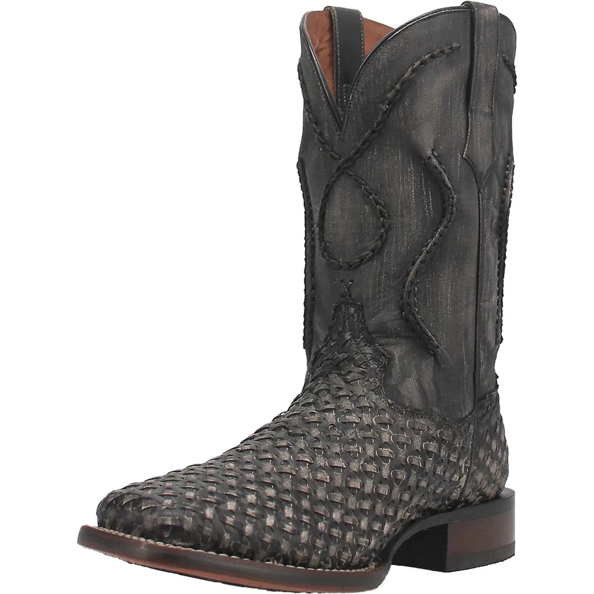 Men's cowboy boots with a concho belt detailDan Post Stanley Western Boot