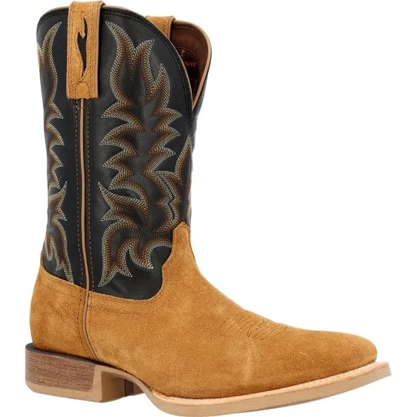 Men's cowboy boots with a rubber sole for tractionDurango Men's Westward Brown Square Toe Western Boots DDB0462 Men's cowboy boots with a rubber sole for tractionDurango Men's Westward Brown Square Toe Western Boots DDB0462