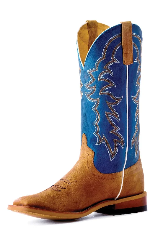 Men's cowboy boots with a leather sole for a classic lookHorse Power by Anderson Bean Mens Pecan Leather Sugared Cowboy Boots Men's cowboy boots with a leather sole for a classic lookHorse Power by Anderson Bean Mens Pecan Leather Sugared Cowboy Boots