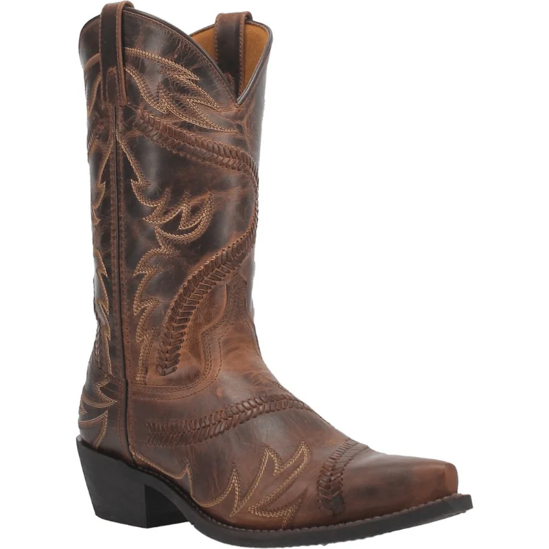 Men's cowboy boots with a leather lining for comfortLaredo Men's Brown Jag Western Boots 68425 Men's cowboy boots with a leather lining for comfortLaredo Men's Brown Jag Western Boots 68425