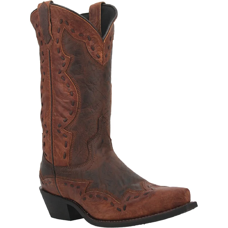 Men's cowboy boots with a spur ledgeLaredo Mens Ronnie Cowboy Boots Leather Rust