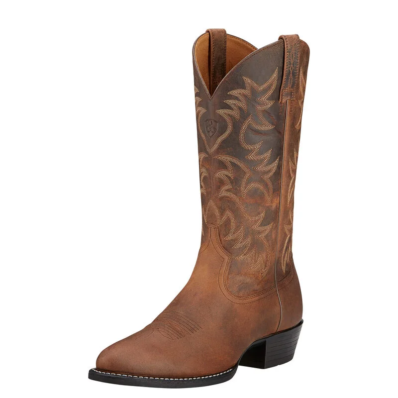 Men's cowboy boots with a scalloped edgeAriat Heritage R Toe Western Boot