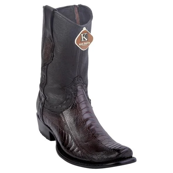 Faux leather men's ankle boots for a budget - friendly optionMen's King Exotic Original Ostrich Leg Skin Dubai Style Short Boot 479B0516 Faux leather men's ankle boots for a budget - friendly optionMen's King Exotic Original Ostrich Leg Skin Dubai Style Short Boot 479B0516
