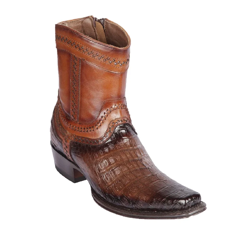 Leather - lined men's ankle boots for a luxurious feelMen's Los Altos Caiman Belly European Toe Short Boot 76B8216 Leather - lined men's ankle boots for a luxurious feelMen's Los Altos Caiman Belly European Toe Short Boot 76B8216