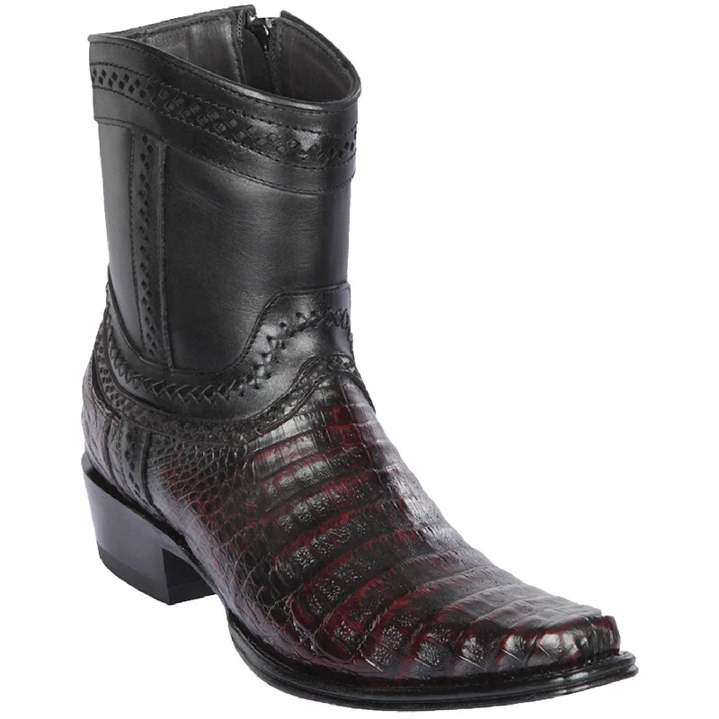 Combat - style men's ankle boots for a tough lookMen's Los Altos Caiman Belly European Toe Short Boot 76B8218 Combat - style men's ankle boots for a tough lookMen's Los Altos Caiman Belly European Toe Short Boot 76B8218