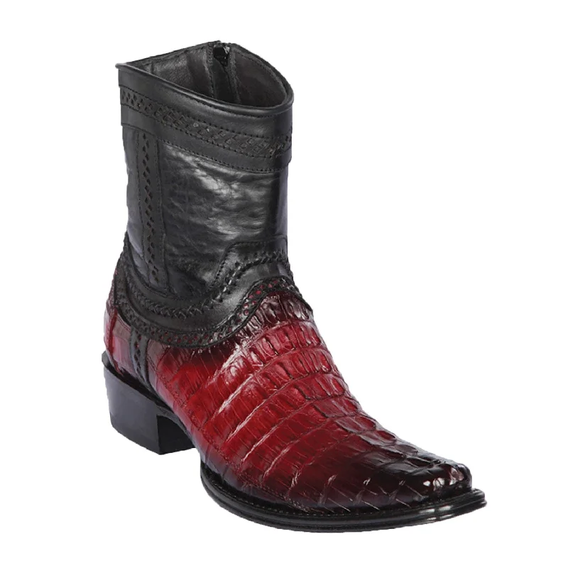 Faux leather men's ankle boots for a budget - friendly optionMen's Los Altos Caiman Tail European Toe Short Boot 76B0143 Faux leather men's ankle boots for a budget - friendly optionMen's Los Altos Caiman Tail European Toe Short Boot 76B0143