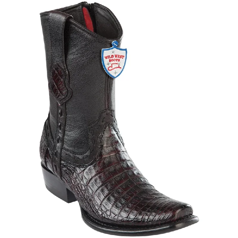 Men's ankle boots with a metallic accentMen's Wild West Caiman Belly Dubai Toe Short Boot 279B8218 Men's ankle boots with a metallic accentMen's Wild West Caiman Belly Dubai Toe Short Boot 279B8218