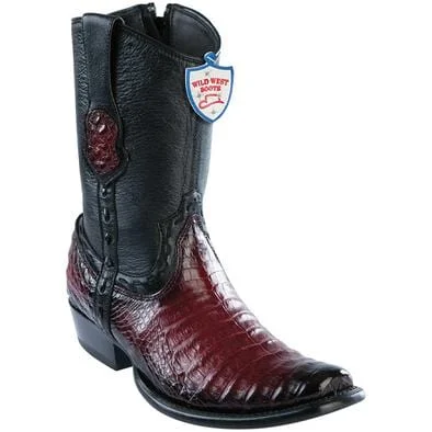 Minimalist men's ankle boots for a modern aestheticMen's Wild West Caiman Belly Dubai Toe Short Boot 279B8243 Minimalist men's ankle boots for a modern aestheticMen's Wild West Caiman Belly Dubai Toe Short Boot 279B8243