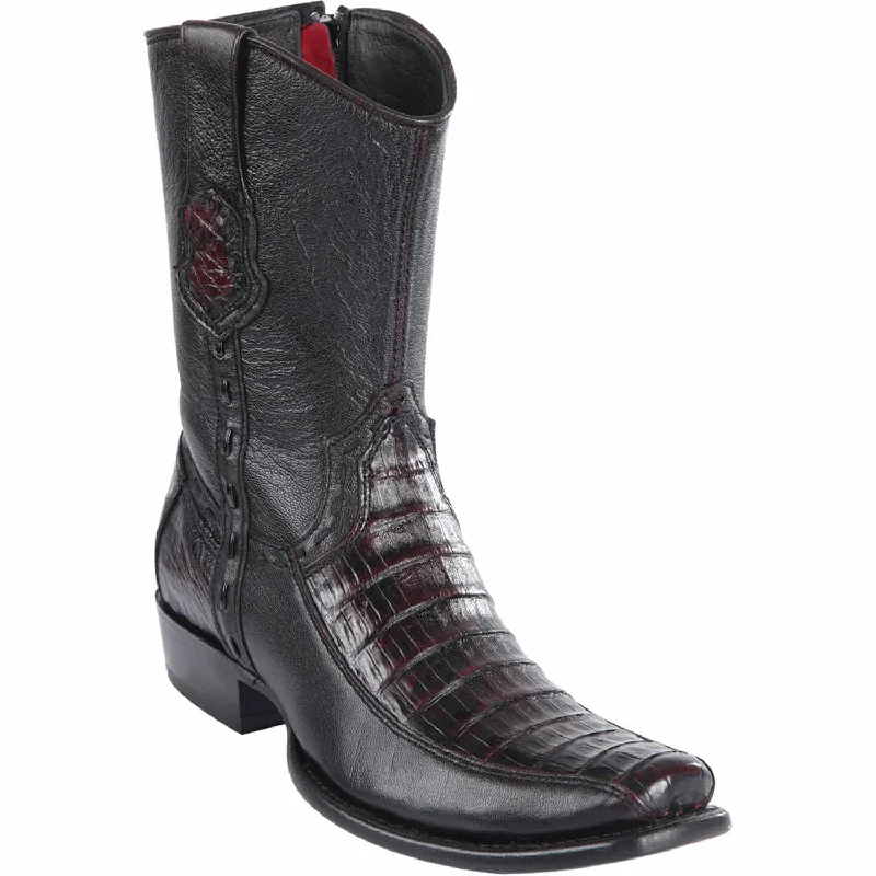Men's ankle boots with a high - traction sole for safetyMen's Wild West Caiman Belly with Deer Dubai Toe Short Boot 279BF8218 Men's ankle boots with a high - traction sole for safetyMen's Wild West Caiman Belly with Deer Dubai Toe Short Boot 279BF8218