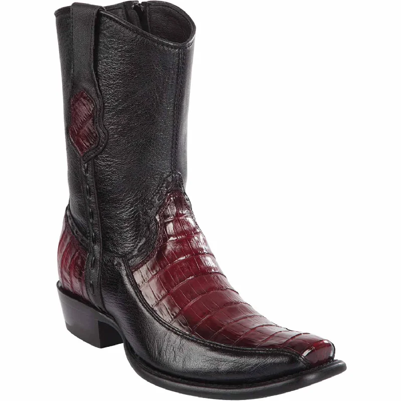 Men's ankle boots with a padded collar for comfortMen's Wild West Caiman Belly with Deer Dubai Toe Short Boot 279BF8243 Men's ankle boots with a padded collar for comfortMen's Wild West Caiman Belly with Deer Dubai Toe Short Boot 279BF8243