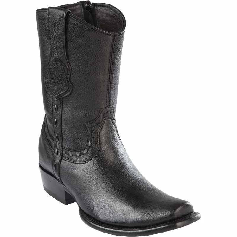 Men's ankle boots with a padded collar for comfortMen's Wild West Elk Skin Dubai Toe Short Boot 279B5105 Men's ankle boots with a padded collar for comfortMen's Wild West Elk Skin Dubai Toe Short Boot 279B5105