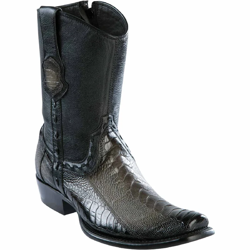 Men's ankle boots with a padded collar for comfortMen's Wild West Ostrich Leg Skin Dubai Toe Short Boot 279B0538 Men's ankle boots with a padded collar for comfortMen's Wild West Ostrich Leg Skin Dubai Toe Short Boot 279B0538