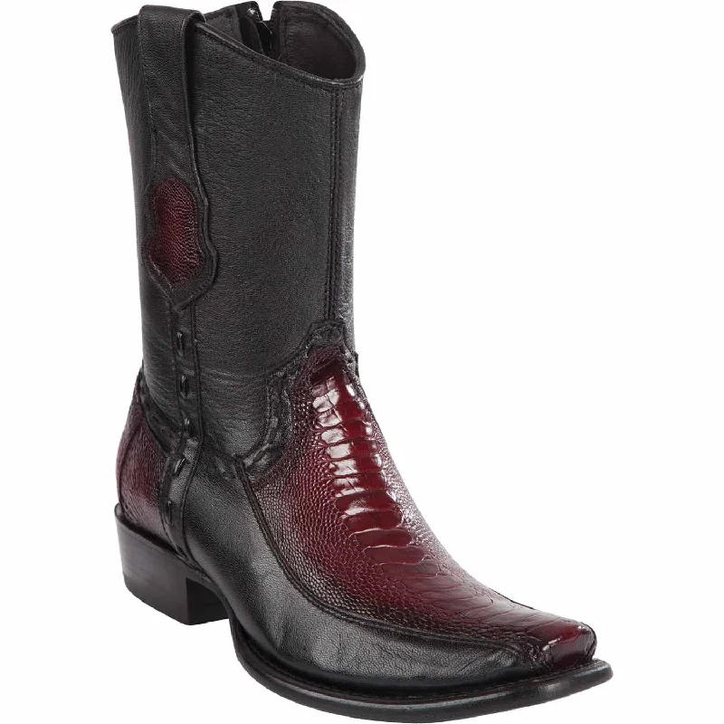 Minimalist men's ankle boots for a modern aestheticMen's Wild West Ostrich Leg with Deer Dubai Toe Short Boot 279BF0543 Minimalist men's ankle boots for a modern aestheticMen's Wild West Ostrich Leg with Deer Dubai Toe Short Boot 279BF0543