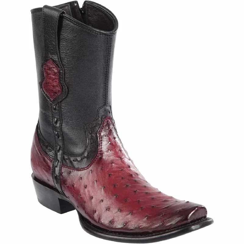 Faux leather men's ankle boots for a budget - friendly optionMen's Wild West Ostrich Skin Dubai Toe Short Boot 279B0343 Faux leather men's ankle boots for a budget - friendly optionMen's Wild West Ostrich Skin Dubai Toe Short Boot 279B0343