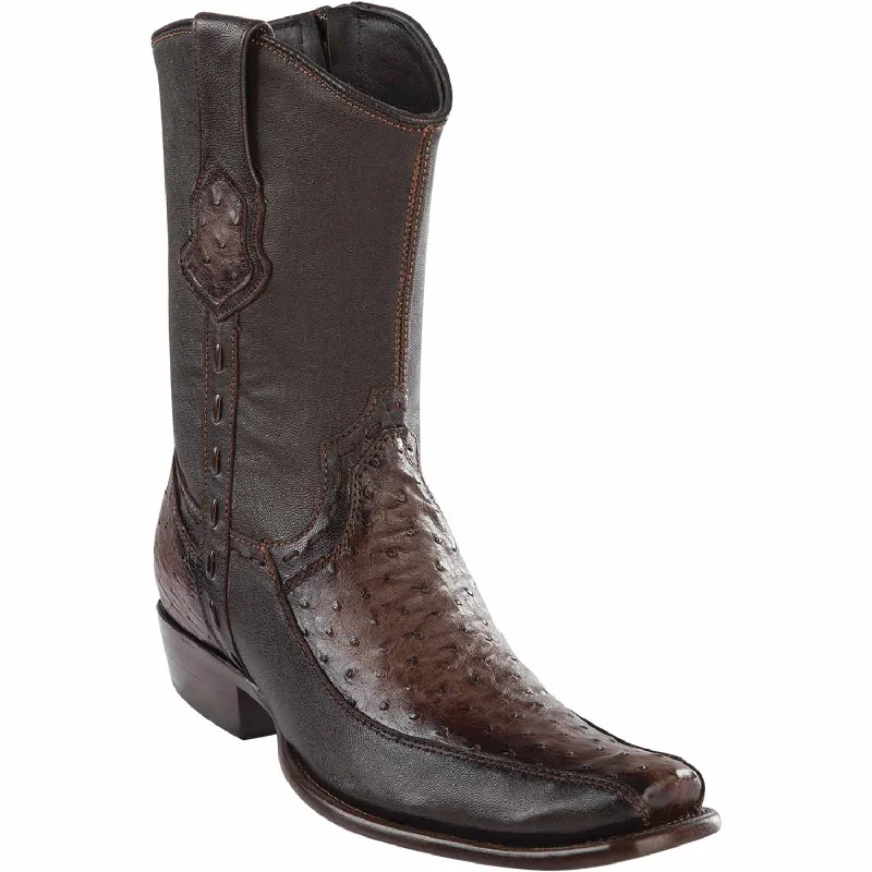 Insulated men's ankle boots for cold weatherMen's Wild West Ostrich with Deer Dubai Toe Short Boot 279BF0316 Insulated men's ankle boots for cold weatherMen's Wild West Ostrich with Deer Dubai Toe Short Boot 279BF0316
