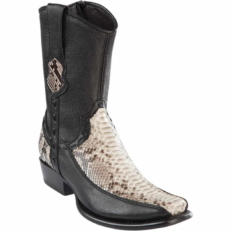 Combat - style men's ankle boots for a tough lookMen's Wild West Python with Deer Dubai Toe Short Boot 279BF5749 Combat - style men's ankle boots for a tough lookMen's Wild West Python with Deer Dubai Toe Short Boot 279BF5749