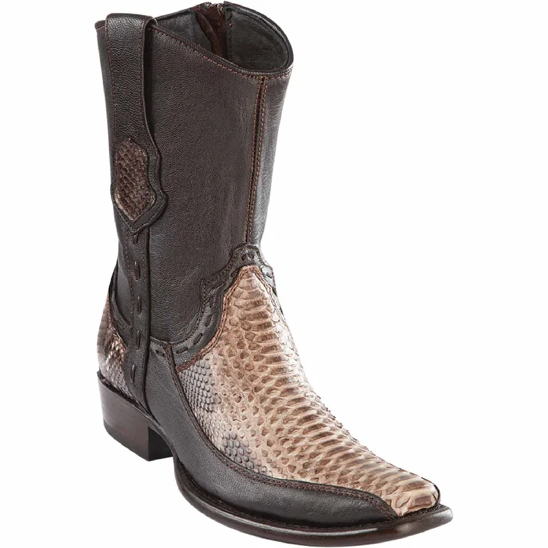 Faux leather men's ankle boots for a budget - friendly optionMen's Wild West Python with Deer Dubai Toe Short Boot 279BF5785 Faux leather men's ankle boots for a budget - friendly optionMen's Wild West Python with Deer Dubai Toe Short Boot 279BF5785
