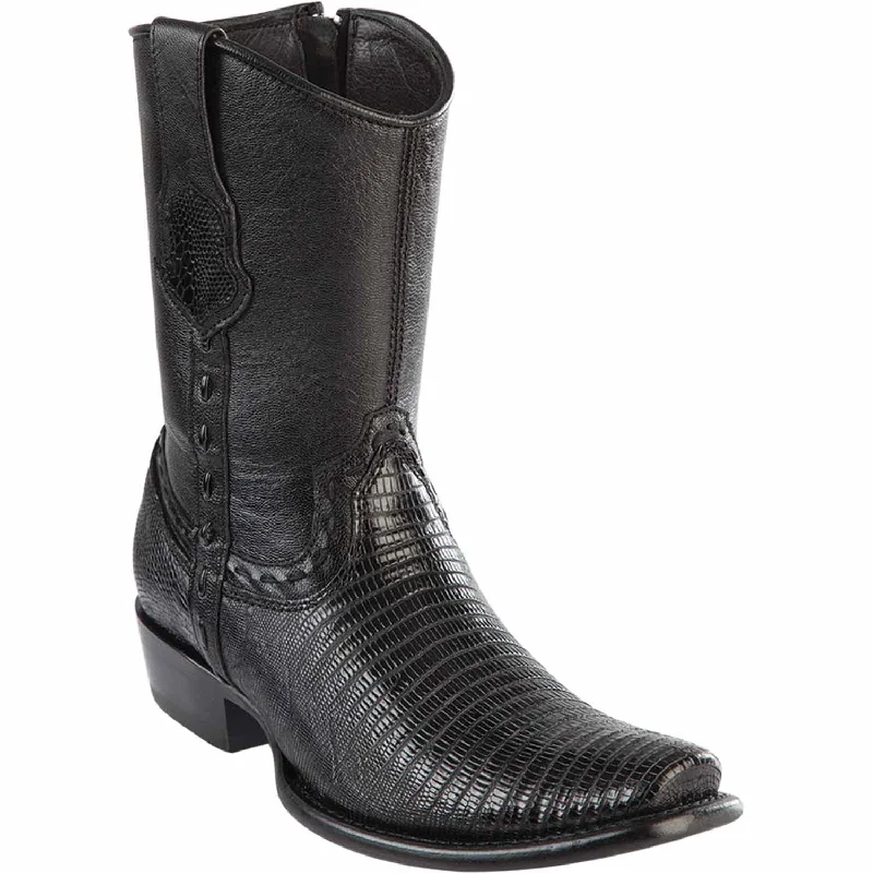 Men's ankle boots with a padded collar for comfortMen's Wild West Teju Lizard Skin Dubai Toe Short Boot 279B0705 Men's ankle boots with a padded collar for comfortMen's Wild West Teju Lizard Skin Dubai Toe Short Boot 279B0705