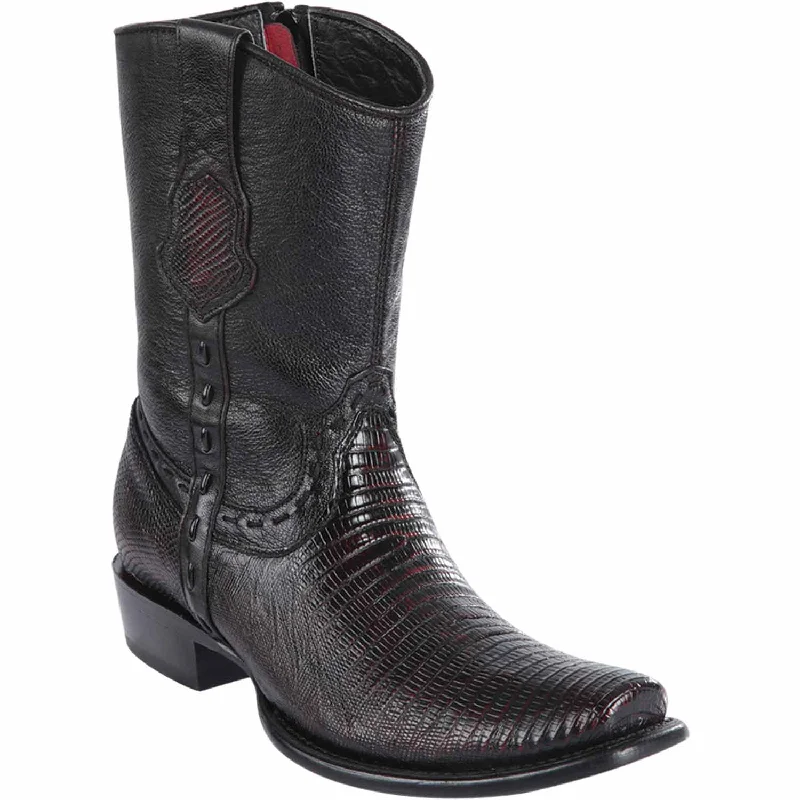 Combat - style men's ankle boots for a tough lookMen's Wild West Teju Lizard Skin Dubai Toe Short Boot 279B0718 Combat - style men's ankle boots for a tough lookMen's Wild West Teju Lizard Skin Dubai Toe Short Boot 279B0718