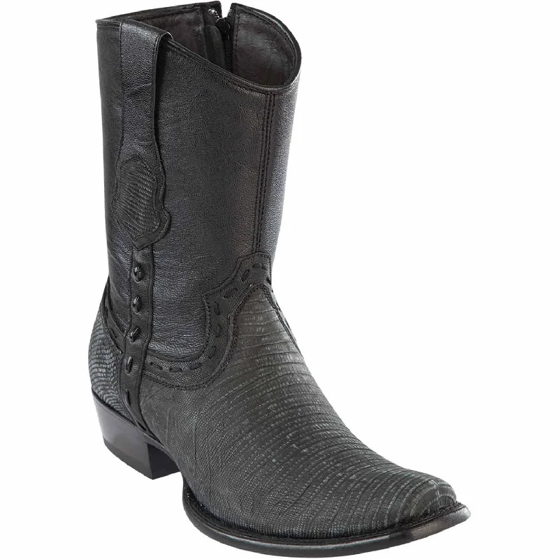 Insulated men's ankle boots for cold weatherMen's Wild West Teju Lizard Skin Dubai Toe Short Boot 279B0774 Insulated men's ankle boots for cold weatherMen's Wild West Teju Lizard Skin Dubai Toe Short Boot 279B0774
