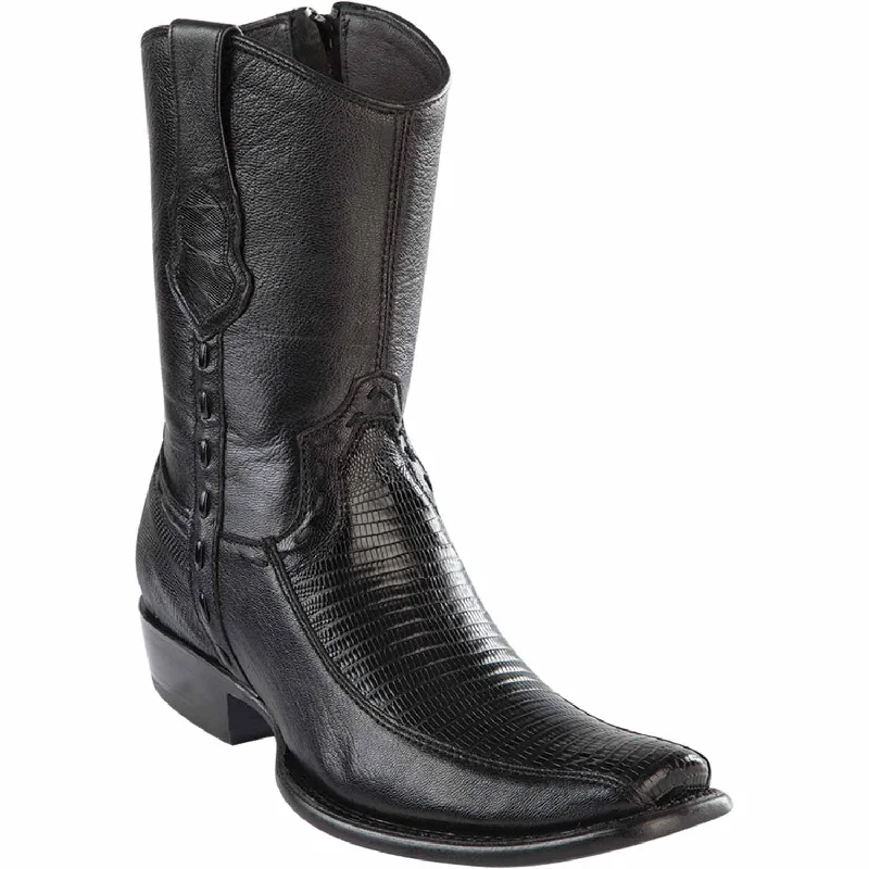 Vintage - inspired men's ankle boots with a round toeMen's Wild West Teju Lizard with Deer Dubai Toe Short Boot 279BF0705 Vintage - inspired men's ankle boots with a round toeMen's Wild West Teju Lizard with Deer Dubai Toe Short Boot 279BF0705