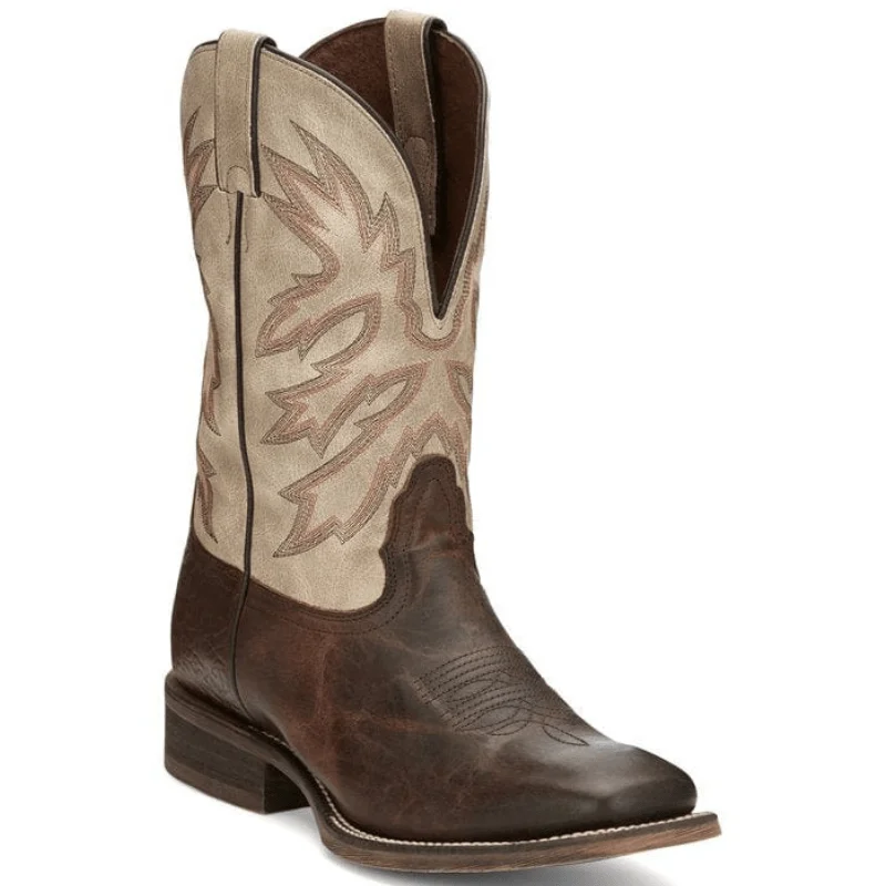 Men's cowboy boots with a scalloped edgeNocona Men's Henry Antique Brown Western Boot HR5570 Men's cowboy boots with a scalloped edgeNocona Men's Henry Antique Brown Western Boot HR5570
