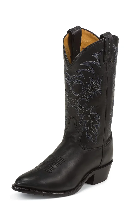 Western - style men's cowboy boots with intricate stitchingTony Lama Mens Black Stallion Leather 12in USA Western Boots Western - style men's cowboy boots with intricate stitchingTony Lama Mens Black Stallion Leather 12in USA Western Boots