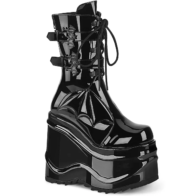 Lace - up men's ankle boots with a distressed finishWave-150