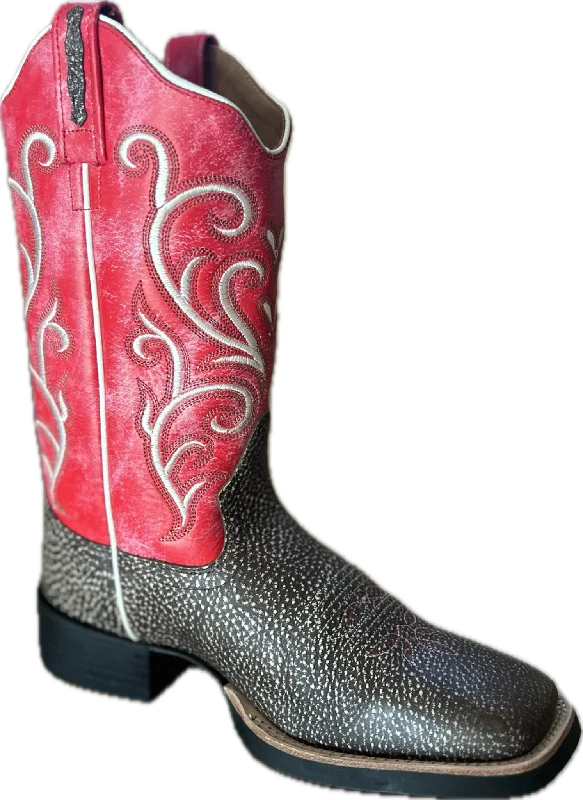 Men's western boots with a leather sole and a heel guard18126