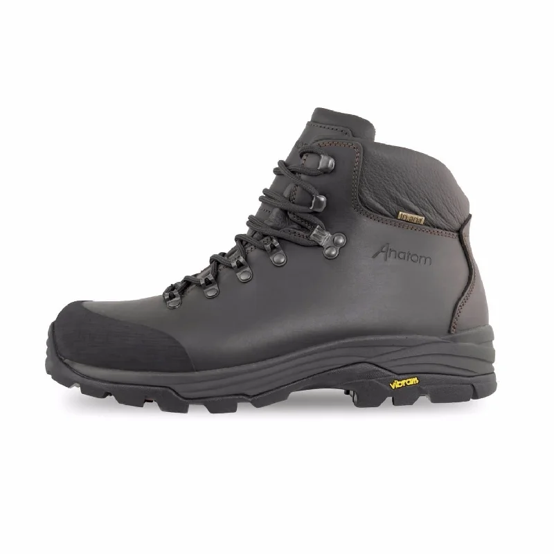 Men's hiking boots with a gusseted tongue to keep out debrisAnatom Q3 Braeriach Mens Hiking Boot - Brown Leather Men's hiking boots with a gusseted tongue to keep out debrisAnatom Q3 Braeriach Mens Hiking Boot - Brown Leather