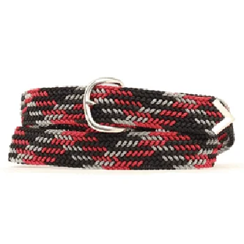 Men's western boots with a high - quality leather upper and a suede liningBlack, Burgundy and Grey Web Belt Men's western boots with a high - quality leather upper and a suede liningBlack, Burgundy and Grey Web Belt