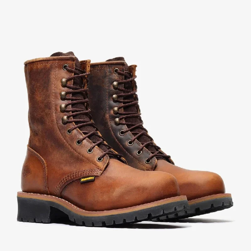 Men's western boots with a leather lining and a padded insoleBonanza Sierra 9" Logger Work Boots Men's western boots with a leather lining and a padded insoleBonanza Sierra 9" Logger Work Boots
