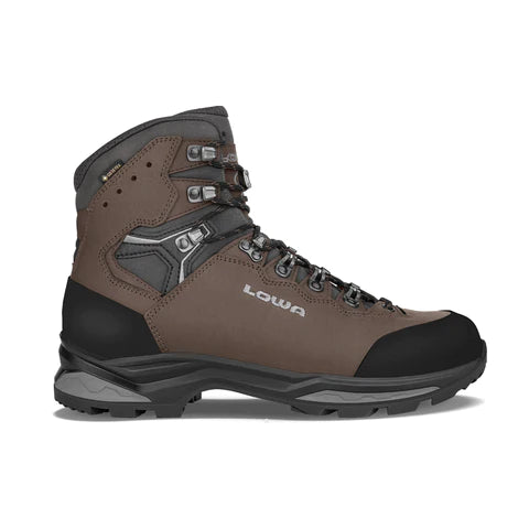 Men's hiking boots with a high - traction rubber outsoleLowa Camino Evo GTX WXL Mens Hiking Boot - Brown/Graphite Men's hiking boots with a high - traction rubber outsoleLowa Camino Evo GTX WXL Mens Hiking Boot - Brown/Graphite