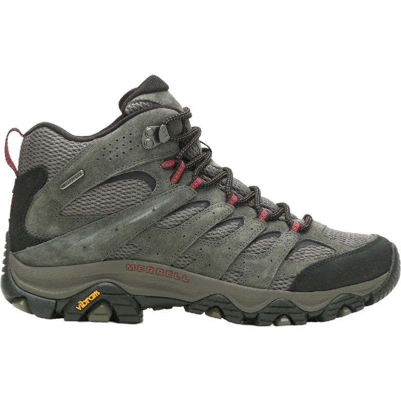 Men's hiking boots with a waterproof zipper closureMen's Moab 3 Mid Waterproof - Wide Men's hiking boots with a waterproof zipper closureMen's Moab 3 Mid Waterproof - Wide