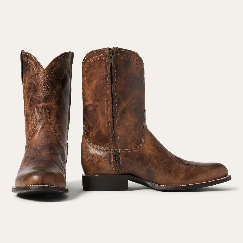 Men's western boots with a scalloped edge and a pull - on strapRancher Zip Roper