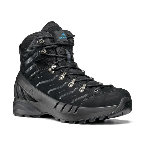 Men's hiking boots with a padded collar for comfortScarpa Cyclone GTX Mens Hiking Boot - Black/Grey Men's hiking boots with a padded collar for comfortScarpa Cyclone GTX Mens Hiking Boot - Black/Grey
