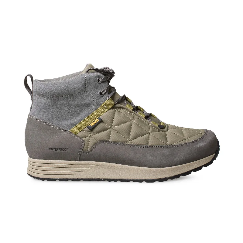 Men's heat - retaining winter boots with thermal liningTEVA Ember Commute WP Grey Olive Boots - Men's Men's heat - retaining winter boots with thermal liningTEVA Ember Commute WP Grey Olive Boots - Men's