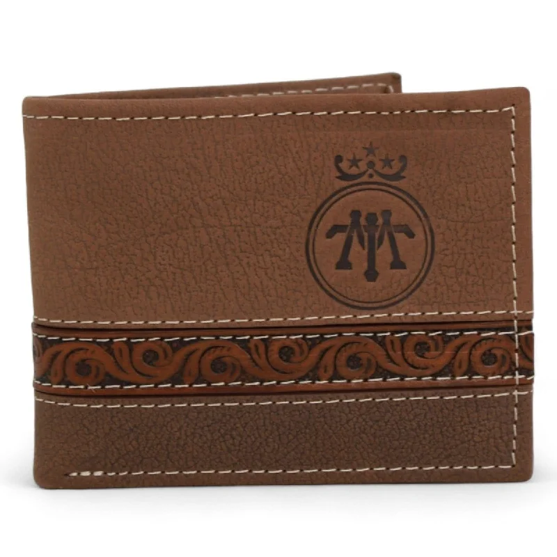 Vintage - style men's western boots with a square toe and spur ledgeTombstone Chiseled Genuine Leather Wallet Brown TOM-W233 Vintage - style men's western boots with a square toe and spur ledgeTombstone Chiseled Genuine Leather Wallet Brown TOM-W233