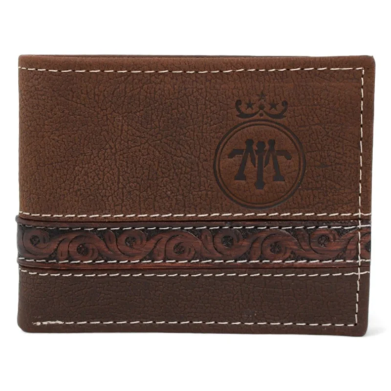 Men's western boots with a silver - toned hardware and accentsTombstone Chiseled Genuine Leather Wallet Tan TOM-W233 Men's western boots with a silver - toned hardware and accentsTombstone Chiseled Genuine Leather Wallet Tan TOM-W233