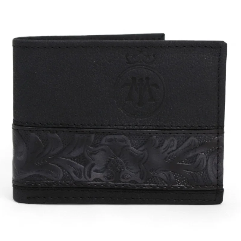 Vintage - style men's western boots with a square toe and spur ledgeTombstone Genuine Leather Wallet Black TOM-W241 Vintage - style men's western boots with a square toe and spur ledgeTombstone Genuine Leather Wallet Black TOM-W241