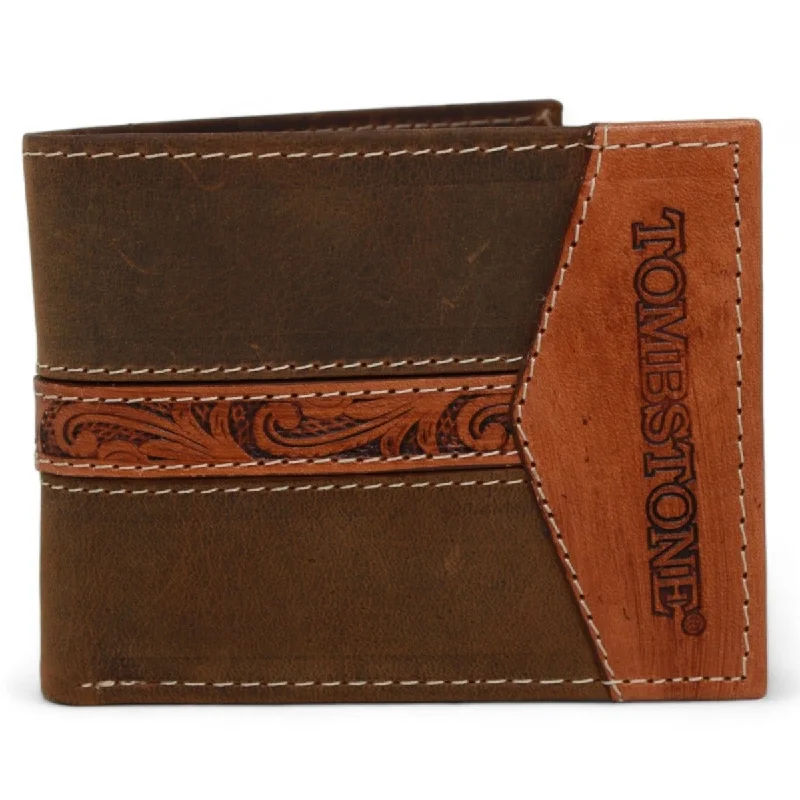 Men's western boots with a decorative concho belt and buckleTombstone Genuine Leather Wallet Brown Honey TOM-W4808 Men's western boots with a decorative concho belt and buckleTombstone Genuine Leather Wallet Brown Honey TOM-W4808