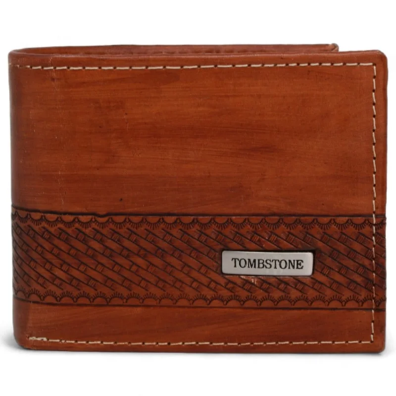 Men's western boots with a decorative inlay on the toe and heelTombstone Genuine Leather Wallet Cognac TOM-W4801 Men's western boots with a decorative inlay on the toe and heelTombstone Genuine Leather Wallet Cognac TOM-W4801